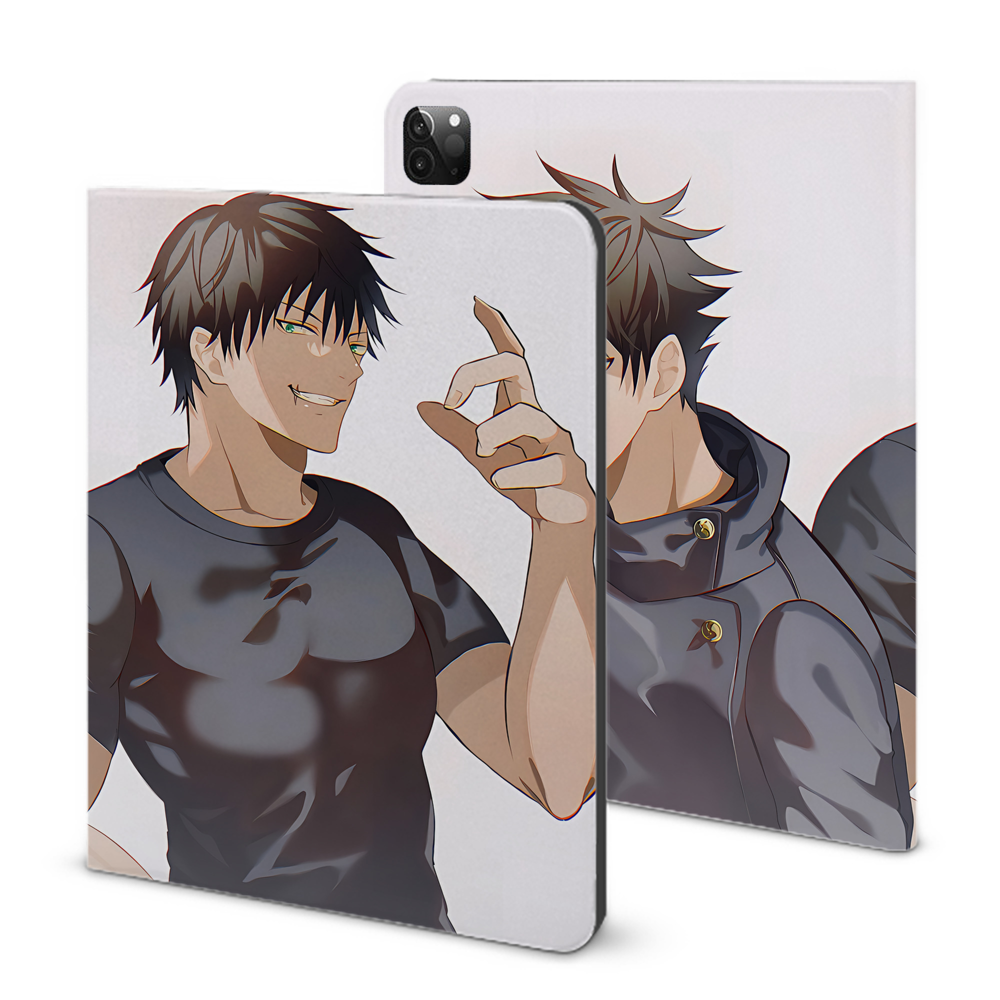（画像用） 呪術廻戦 Jujutsu Kaisen IPadケース ペンホルダー付き ブックスタイルデザイン